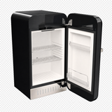 Elektromarla Retro Minibar Mini Buzdolabı Siyah