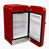 Elektromarla Retro Minibar Mini Buzdolabı Kırmızı
