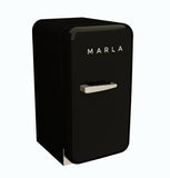 Elektromarla Retro Minibar Mini Buzdolabı Siyah